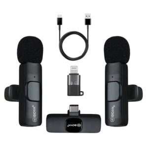 2in one BOYA Model: BY-MW13 Type: Wireless Live Microphone - Image 3