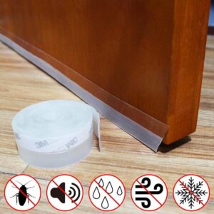 1 Meter Self-Adhesive Door Sealing Tape | Weatherproof Door & Window Seal Strip | Wind & Dust Protection - Image 2