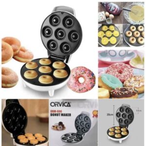 7-Piece Electric Donut Maker – Non-Stick Donut Baking Machine - Image 2