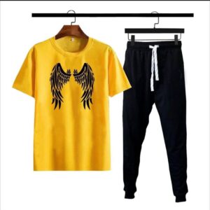 Premium Micro Men’s Tracksuit Angel Print – Comfortable Sportswear | Gym & Workout Suit - Image 5