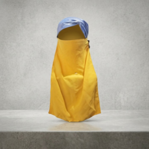 Half Veil Niqab Patti In Korean Chiffon With Soft Elastic, Lightweight Face Cover For Hijabs And Scarves - Image 3