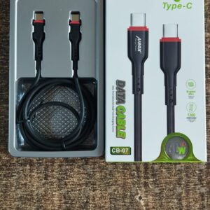 Airox USB Type-C to Type-C 60W Fast Charging Data Cable – Black - Image 3