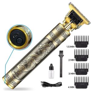 Professional Vintage T9 Trimmer – Cordless Hair Clipper And Shaving Machine For Men - Grooming Product Designed For Hair Cutting And Daily Shaving Routine (Metal Body) - Image 3