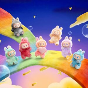 LABUBU Plush Blind Box Doll Keychain | Random Design Bag Charm Collectible Toy - Random Color - Image 5