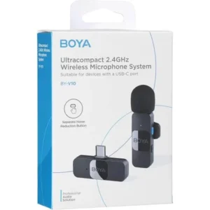 BOYA BY-MW12 / BY-MW13 Wireless Lavalier Microphone for iPhone, Android & DSLR | Type-C & Lightning | Noise Reduction | Live Streaming, Vlogging & Recording Mic - Image 1