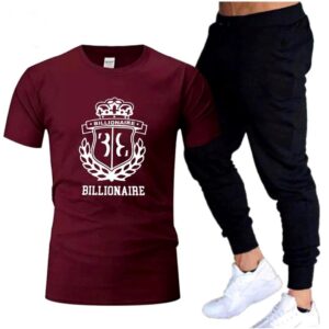 Premium Micro Men’s Tracksuit Billionaire Print – Comfortable Sportswear | Gym & Workout Suit - Image 2