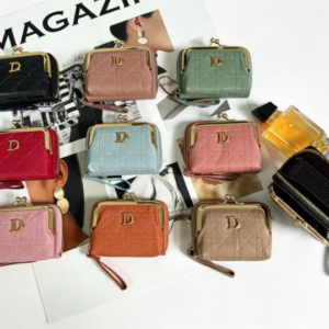 Premium Women’s Mini Wallet – Luxury Ladies Card Holder with 12 Card Slots, Coin Pocket, Cash Compartment, Secure Zip Closure & Wrist Strap - Image 1