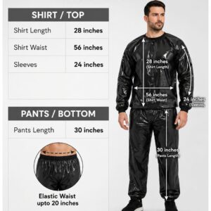 Sauna Suit Heavy Duty Anti Rip PVC Durable Flexible Design Increases Sweating Boosts Calorie Burn Supports | Random Color - Image 2