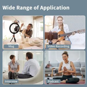 K9 Professional Wireless Lavalier Lapel Microphone For Android Smartphones Cordless Omnidirectional Condenser Recording Mic For Interview Video Podcast Vlog YouTube - Image 4