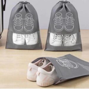 Shoe Bags For Travel Dust Proof Storage Organizer With Clear Window Non Woven Packing Pouch Size 12.5x16.5 - Image 5