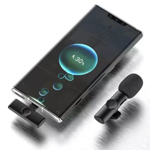 K11 2-In-1 Dual Wireless Collar Microphone Type-C And Lightning Omnidirectional Lavalier Mic - Electronic Accessory Designed For Audio Recording And Daily Streaming Routine - Image 3