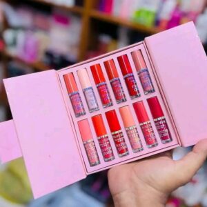 12 Pcs Mocallure High Pigmented Velvet Lip Gloss Set | Long Lasting Multicolor Liquid Lipstick Collection - Image 5