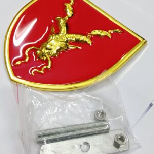 Big Size Markhor Metal Logo Monogram for Car Grill | Premium Durable Automotive Decorative Emblem - Image 3