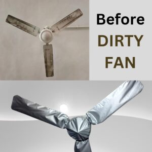 Ceiling Fan Cover Dust Proof Lightweight Durable Washable Easy To Install Protects Against Dust Dirt Stains - Image 3