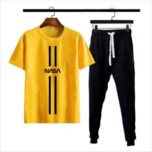 Premium Micro Men’s Tracksuit Nasa Print – Comfortable Sportswear | Gym & Workout Suit - Image 1