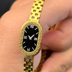 Fake Watch Handcuff Bracelet for Women – Stylish Gold Wrist Watch - QTX-184 - Image 3
