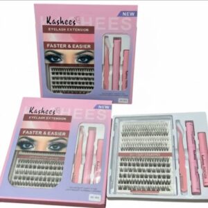 Kashee's 4 In 1 Permanent Eyelash Extension Set Professional Lash Kit | Mix Size - Image 2