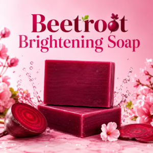 Instant Glow Beetroot Brightening Soap | Natural Skin Brightening & Rosy Glow | Deep Nourishing Daily Face & Body Soap - Image 2