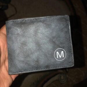 M Men's Premium Leather Wallet – Slim Bifold Card Holder & Cash Wallet | Deal Offer - Image 5