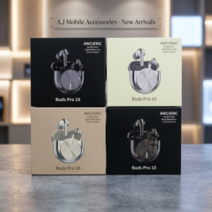 Buds Pro 10 ANC/ENC Wireless Bluetooth Earbuds – Touch Control | Noise Reduction | Random Color - Image 2