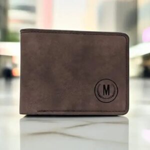 M Men's Premium Leather Wallet – Slim Bifold Card Holder & Cash Wallet | Deal Offer - Image 2