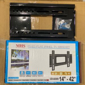 MHS Fixed Tv Wall Mount Bracket 14 To 42 Inch Heavy Duty Led Lcd Tv Stand With Bubble Level And Complete Fitting Kit - Image 3