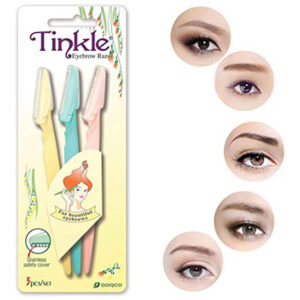 Pack of 3 - Tinkle Eyebrow Razor Easily Remove Hair For Women - Personal Grooming Tool Designed For Facial Hair Removal And Smooth Skin Maintenance Routine - Image 1