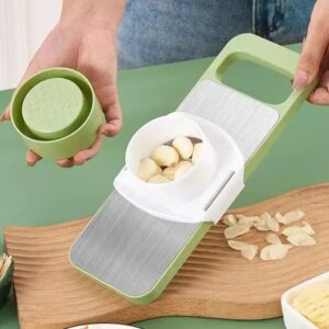 Multifunctional Vegetable Cutter & Slicer Set – Stainless Steel Mandoline Slicer with 5 Interchangeable Blades - Image 1
