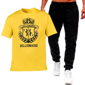 Premium Micro Men’s Tracksuit Billionaire Print – Comfortable Sportswear | Gym & Workout Suit - Image 1