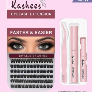 Kashee's 4 In 1 Permanent Eyelash Extension Set Professional Lash Kit | Mix Size - Image 1