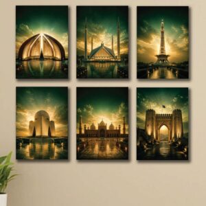 Set of 6 Premium Wall Art Photo Tiles – Modern Home Decor Sets 8x11 - Image 1