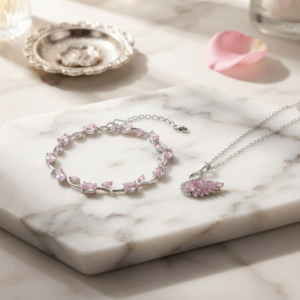 Tulip Bracelet With Swan Necklace Stainless Steel Durable Comfortable Stylish Affordable Practical Choice Reliable Performance - Image 4