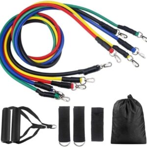 Resistance Bands Set - 11pcs Latex Pull Rope With Door Anchor, Handles, And Ankle Straps For Effective Home And Gym Workout Routines - Image 4