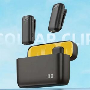 K13 Type-C ANC Dual Wireless Lavalier Microphone Professional Noise Cancelling Clip-On Mic Charging Case Video Recording - Image 1