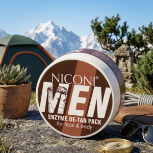 Niconi Men Enzyme De-Tan Pack - Advanced Skincare Facial Pack For Tan Removal Brightening Deep Cleansing And Smooth Refreshing Men Skin Tone - 100g - Image 1