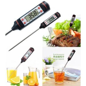 TP101 Digital Food Thermometer with Stainless Steel Probe | Kitchen BBQ Meat Cooking Baking Milk Oil Water Temperature Meter - Image 2