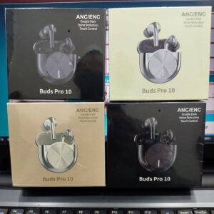 Buds Pro 10 ANC/ENC Wireless Bluetooth Earbuds – Touch Control | Noise Reduction | Random Color - Image 3