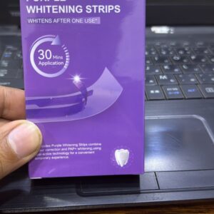 Purple Instant Teeth Whitening Strips – Fast Teeth Whitening Treatment, Color Correcting Technology, 30-Minute Application, - Image 4