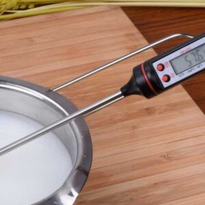 TP101 Digital Food Thermometer with Stainless Steel Probe | Kitchen BBQ Meat Cooking Baking Milk Oil Water Temperature Meter - Image 1