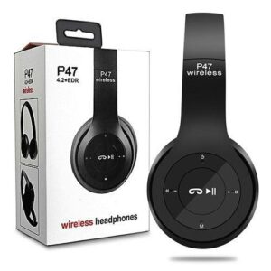 P47 Wireless High Quality Bluetooth Foldable Headset With Microphone FOR All cell phones and laptop used - Image 1