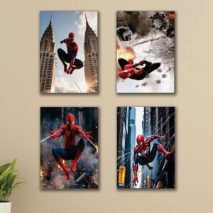 Set of 4 Premium Wall Art Photo Tiles – Modern Home Decor Sets 8x11 - Image 1