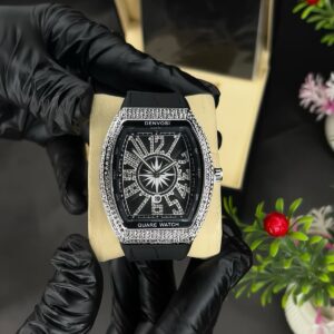 Denvosi Luxury Diamond Studded Strap Men’s Watch Elegant Durable Stylish Premium Choice For Parties Daily Wear And Special Occasions (Without Box) - Image 5