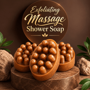 Instant Glow Exfoliating Massage Shower Soap – Deep Cleansing Body Soap with Textured Massage Surface for Smooth, Soft & Refreshed Skin | Suitable for All Skin Types - Image 3