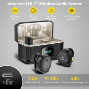 M9 Pro Wireless Microphone / Wireless Microphone Video Recording Microphone For Streaming - Image 1