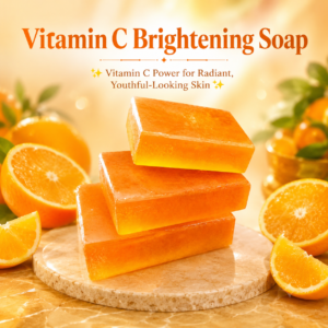 Instant Glow Vitamin C Brightening Soap – Organic Skin Brightening Soap for Glowing, Even-Toned & Healthy Looking Skin | Deep Cleansing & Daily Face & Body Care - Image 1