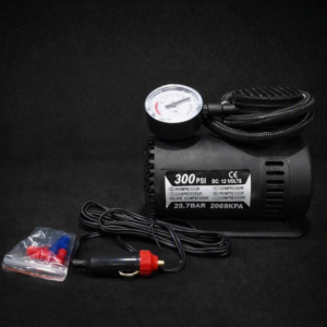 300 PSI DC 12V Air Compressor – Portable Car Tyre Inflator with Pressure Gauge - Image 1