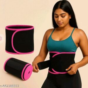 Slimming Waist Trimmer Belt for Men & Women – Adjustable Sweat Belt for Weight Loss, Tummy Control & Workout Support (Free Size, Random Color) - Image 1