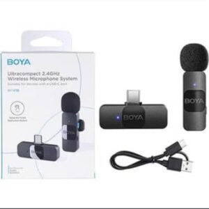 BOYA BY-MW12 / BY-MW13 Wireless Lavalier Microphone for iPhone, Android & DSLR | Type-C & Lightning | Noise Reduction | Live Streaming, Vlogging & Recording Mic - Image 2