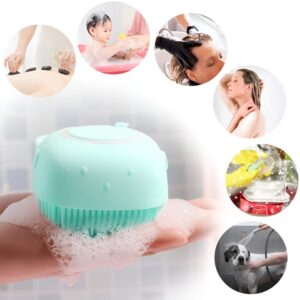 Silicone Bath Brush And Silicone Back Scrubber Care Bundle For Deep Cleansing And Gentle Body Care (Random Color) - Image 4