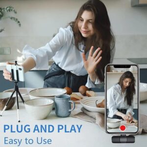 K9 Professional Wireless Lavalier Lapel Microphone For Android Smartphones Cordless Omnidirectional Condenser Recording Mic For Interview Video Podcast Vlog YouTube - Image 1